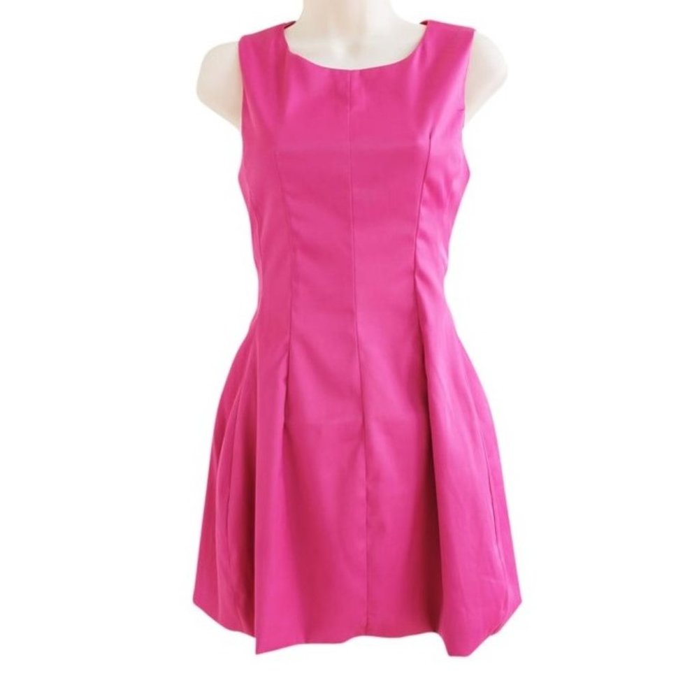 DIGM Sleeveless Skater Dress Size XS or 0 Fuchsia Pink